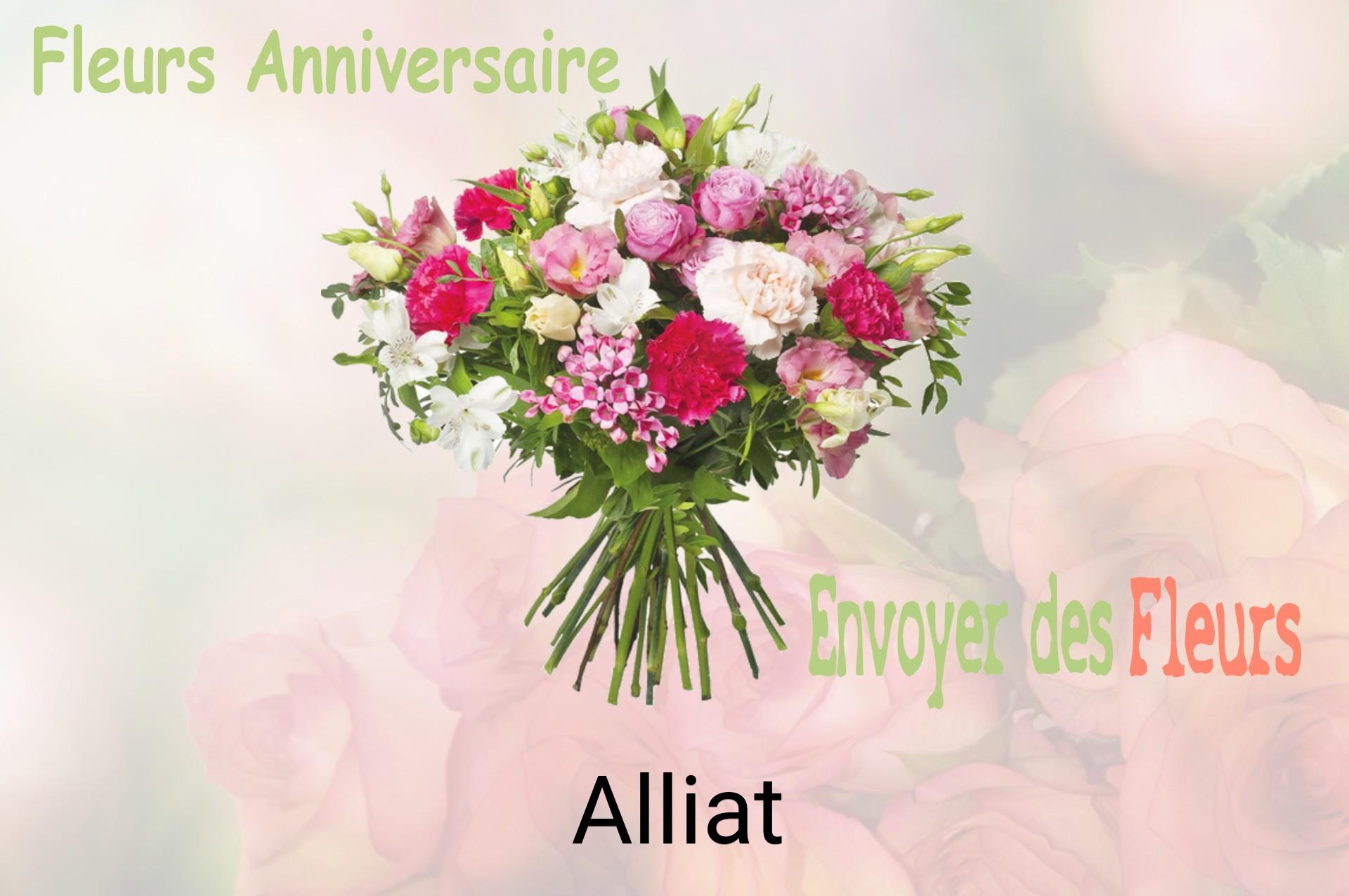 Bouquet de fleurs d’anniversaire livré à Alliat